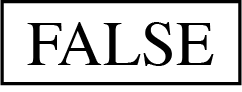 FALSE
